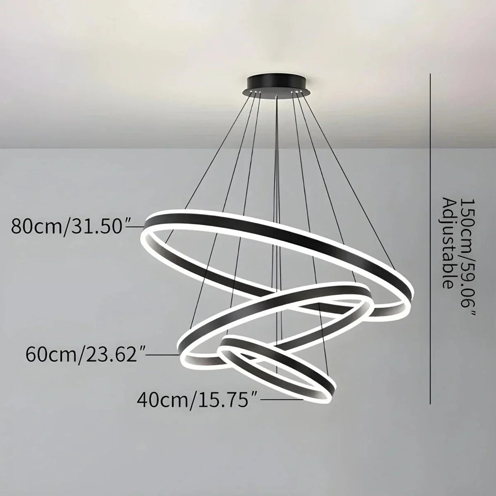 Circle Layered Living Room Chandelier | Desfino