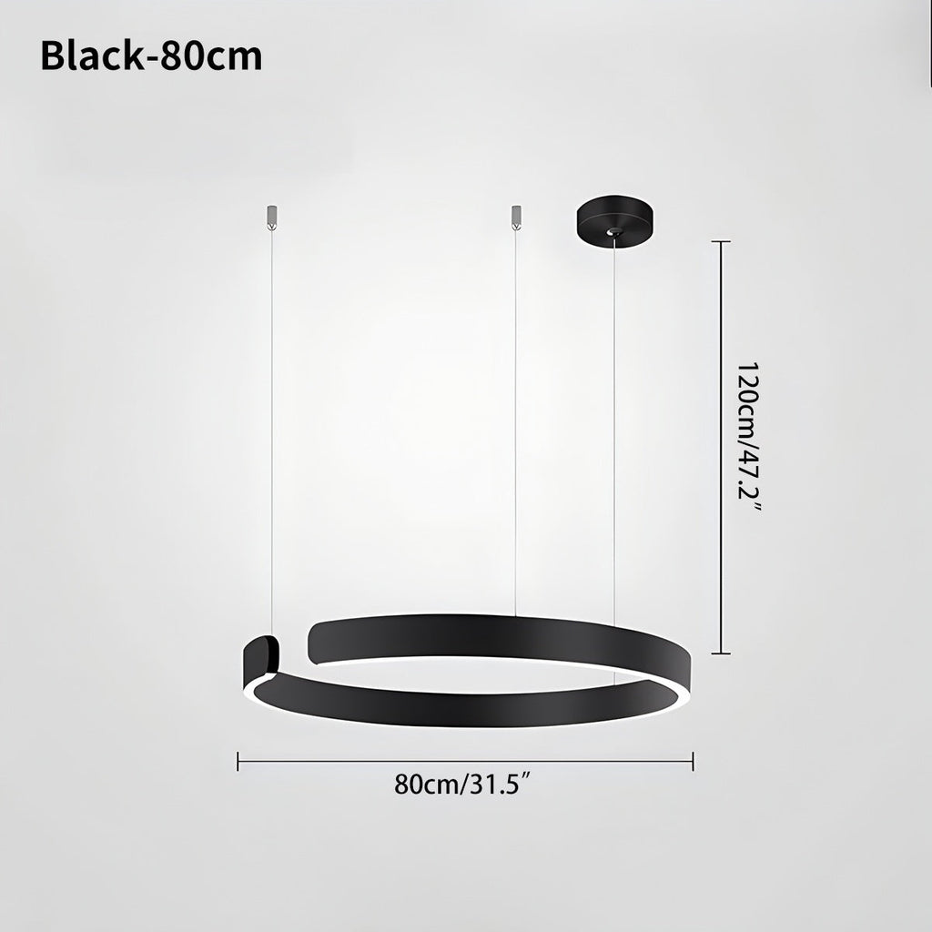 Moderner LED-Ring-Kronleuchter für das Wohnzimmer | Desfino