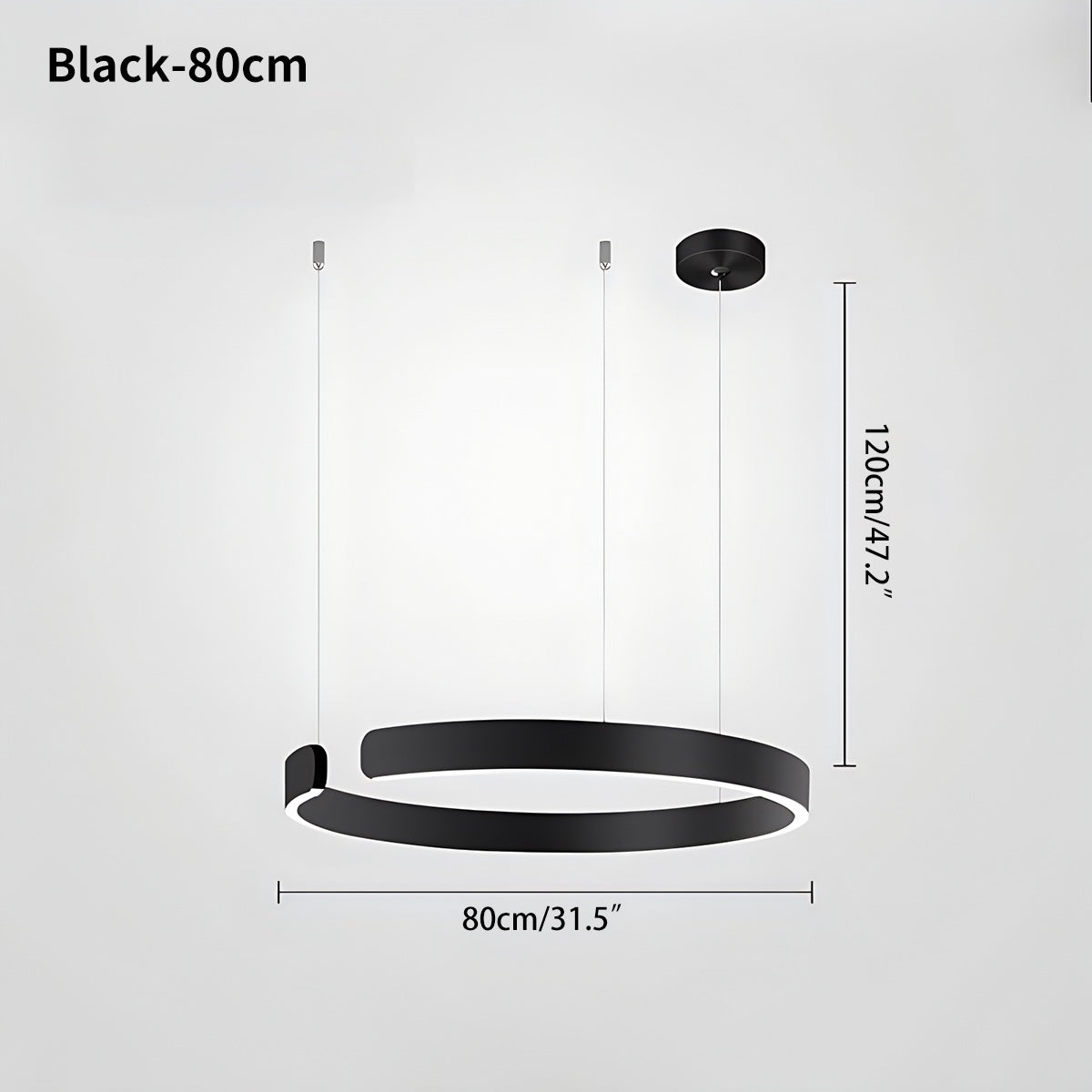 Moderner LED-Ring-Kronleuchter für das Wohnzimmer | Desfino