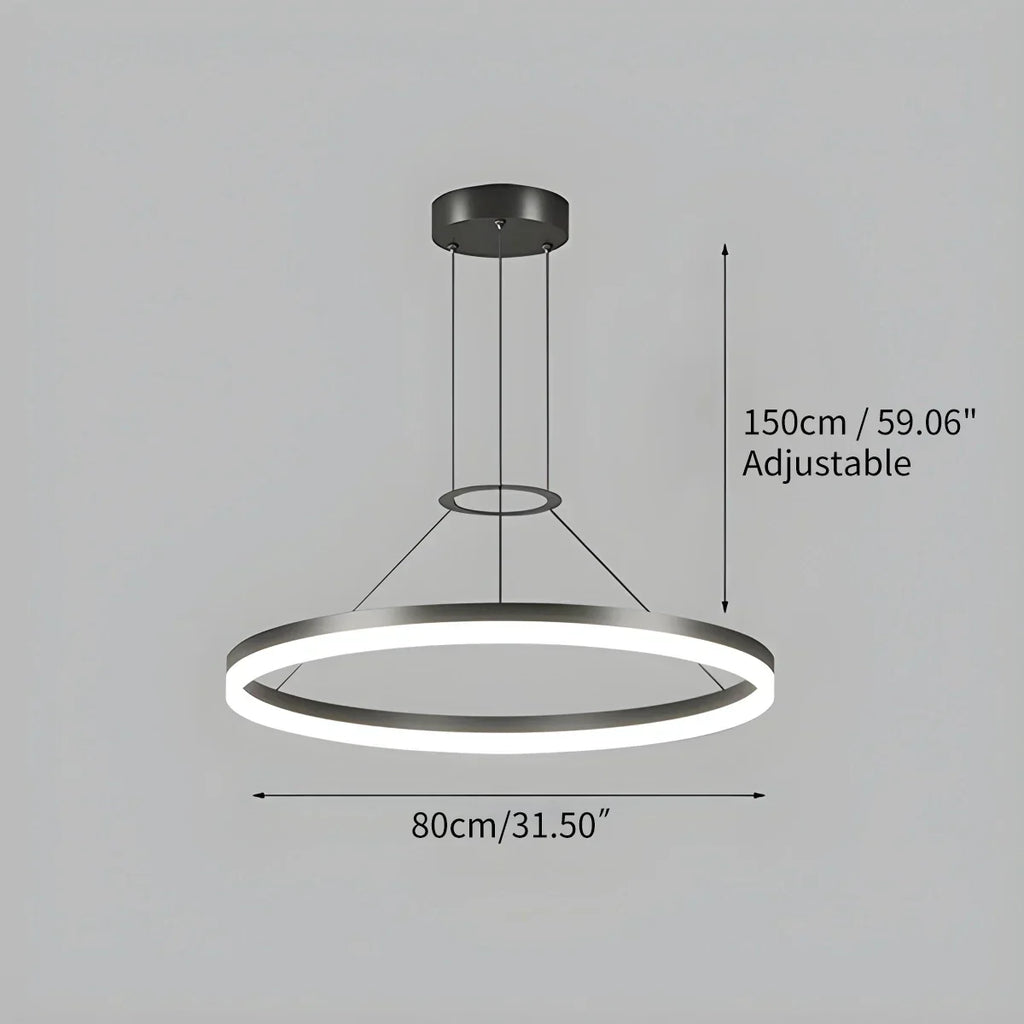 Circular Led Pendant Light for Living Room Kitchen | Desfino