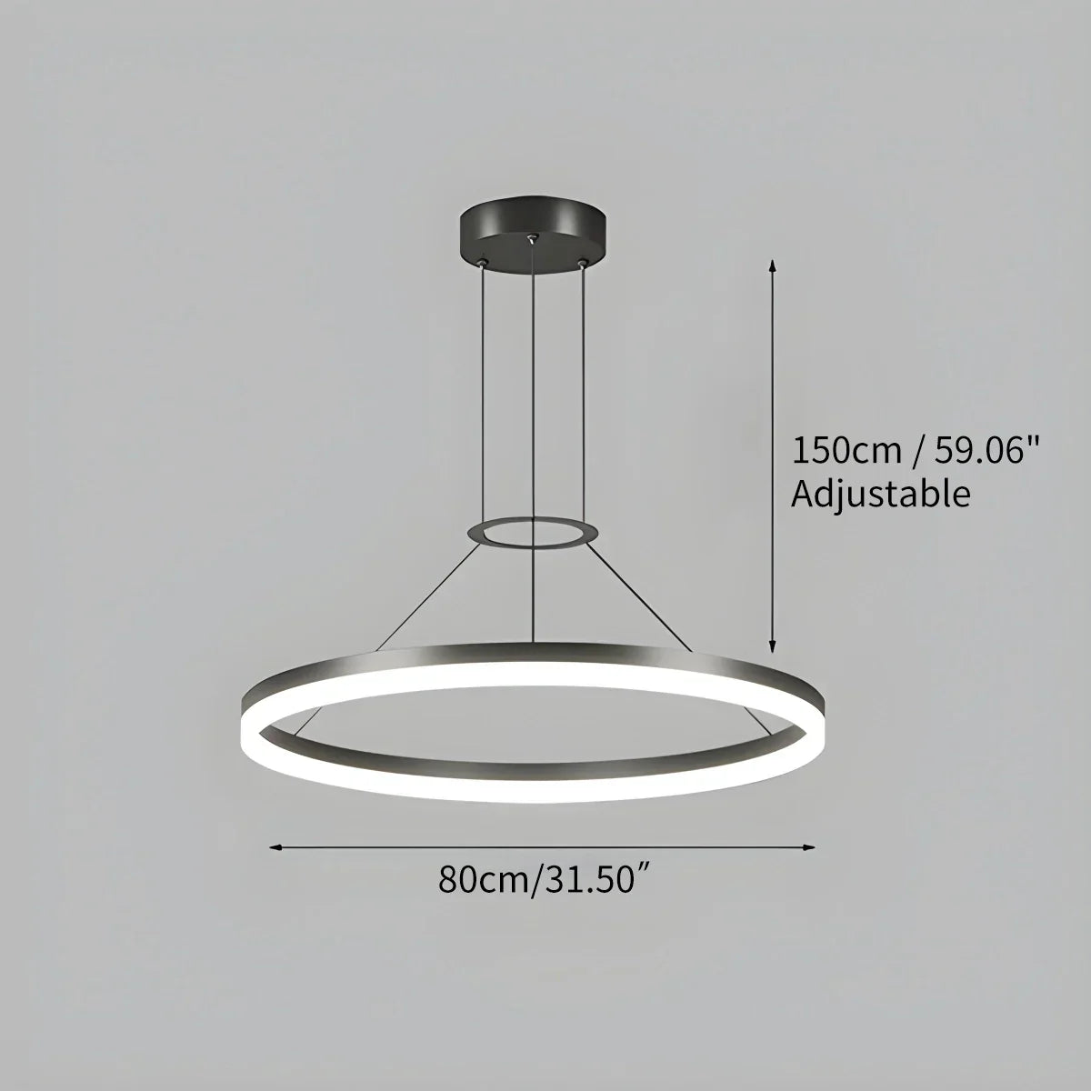 Circular Led Pendant Light for Living Room Kitchen | Desfino