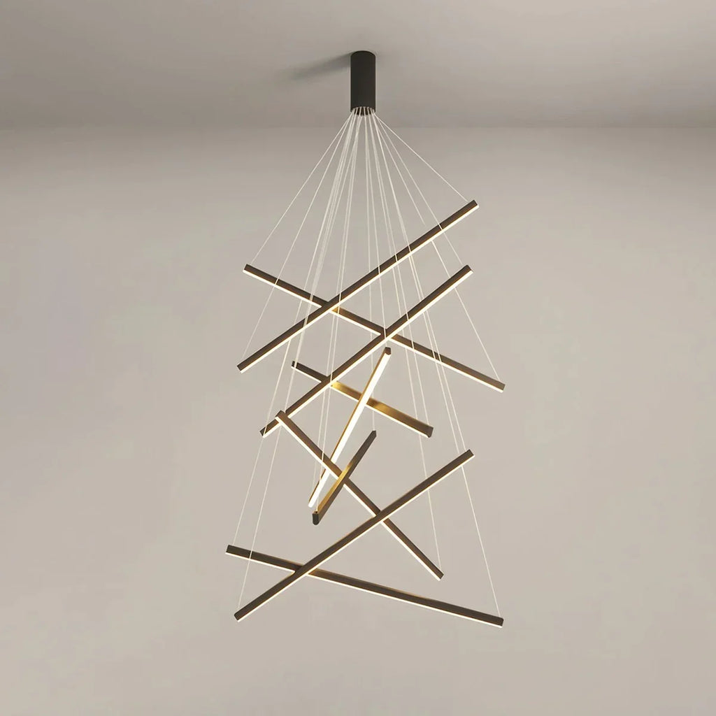 Custom Multi Light Sticks LED Chandelier | Desfino