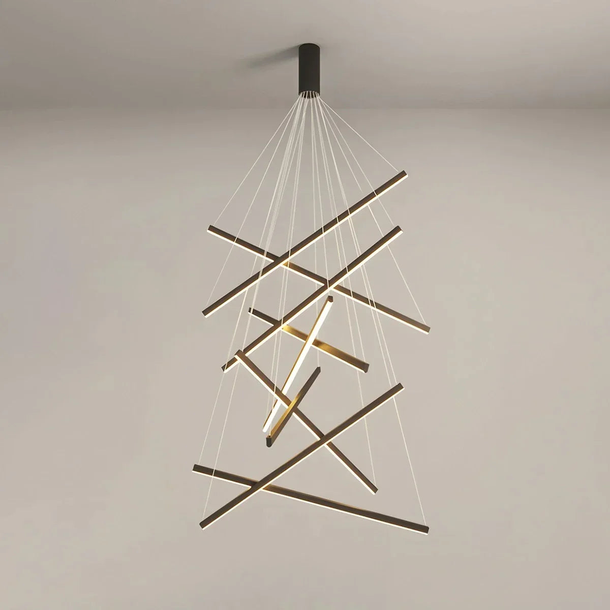 Custom Multi Light Sticks LED Chandelier | Desfino