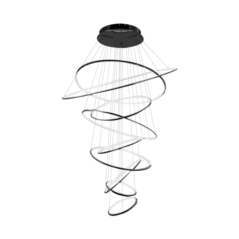 Large Tiered Ring Foyer Chandelier | Desfino