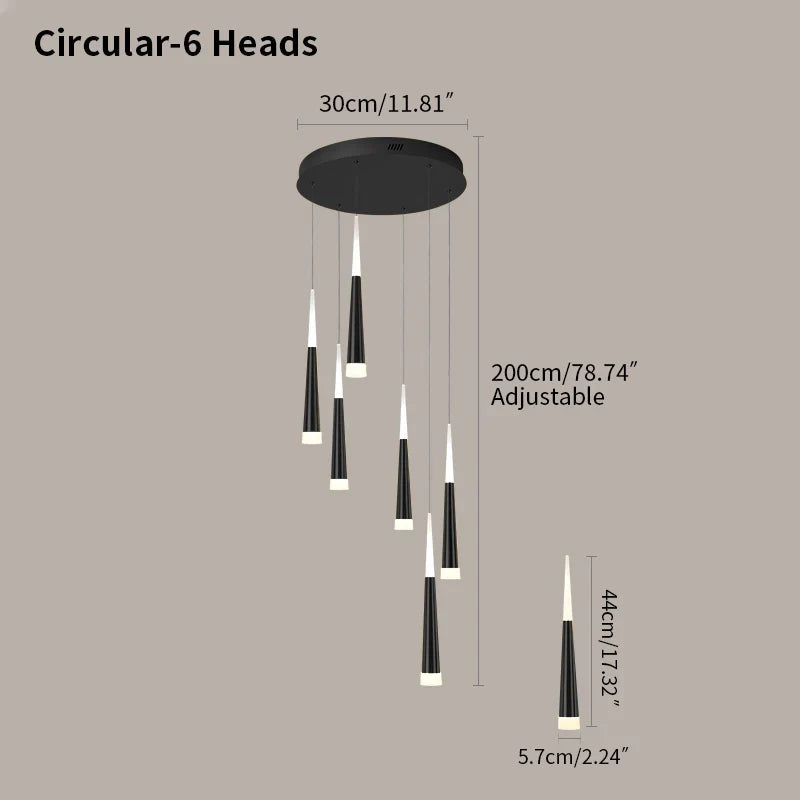 Meteor Shower Chandelier for Staircase | Desfino