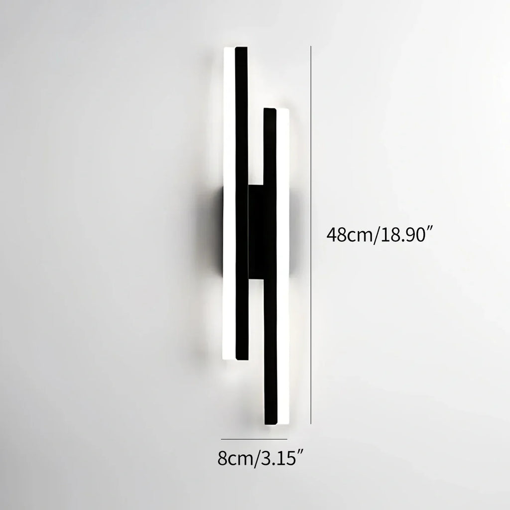 Antier Alana Minimalist H-Shaped Wall Lamp | Desfino