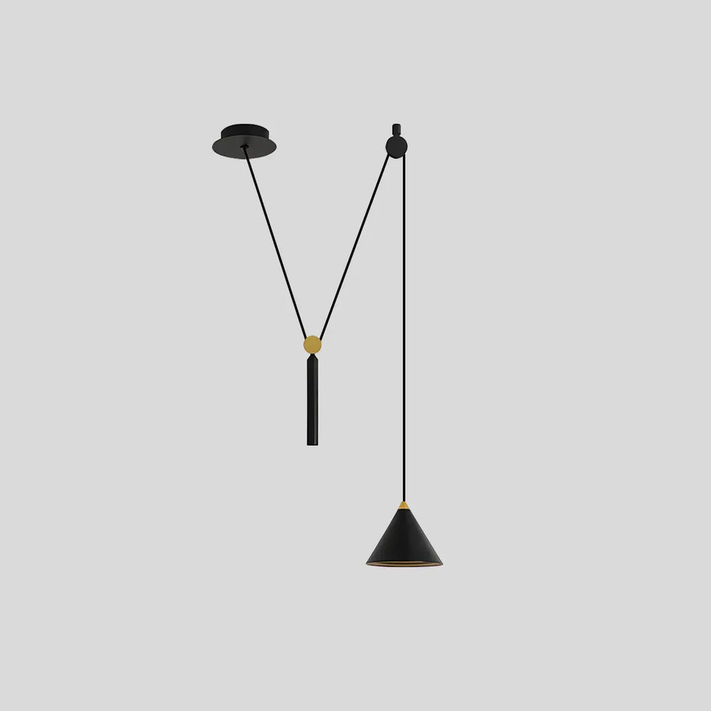 Cone Counterweight Pulley Swag Pendant Lamp | Desfino