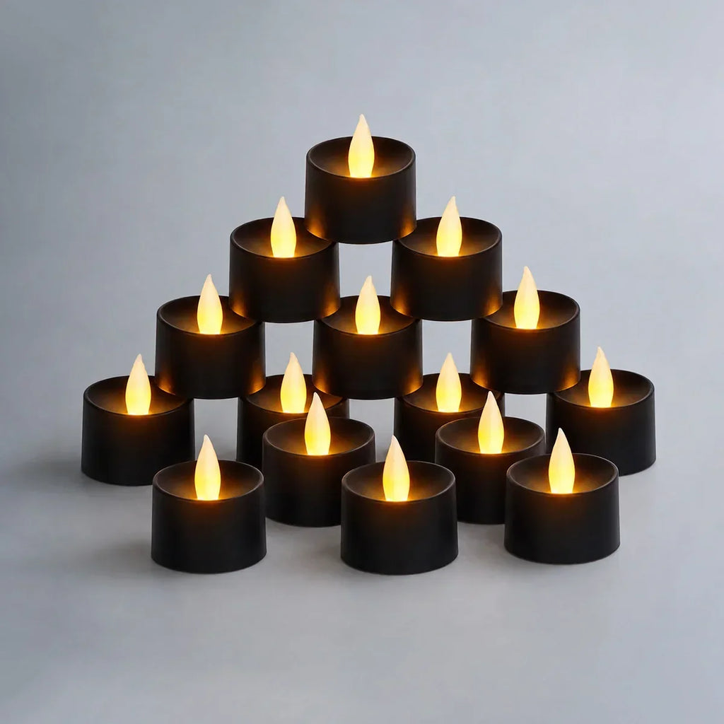 Realistische flammenlose LED-Teelichter, 100er-Pack × 18 | Desfino