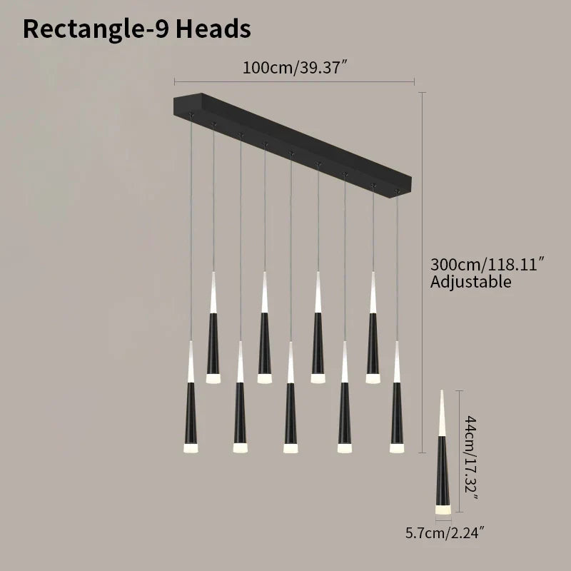 Meteor Shower Chandelier for Staircase | Desfino