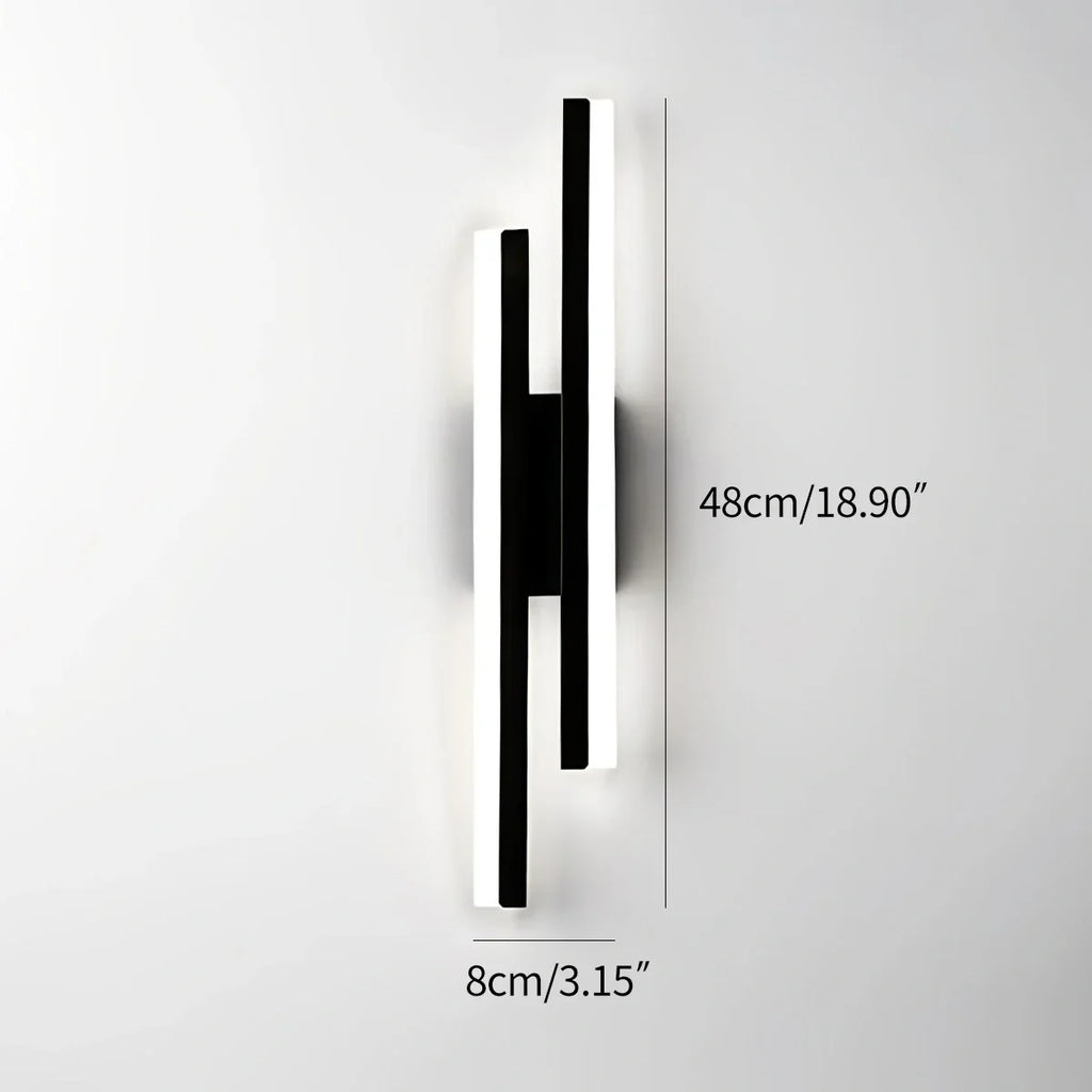 Antier Alana Minimalist H-Shaped Wall Lamp | Desfino
