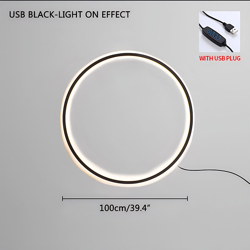 Round Ring LED Wall Lamp for Living Room | Desfino
