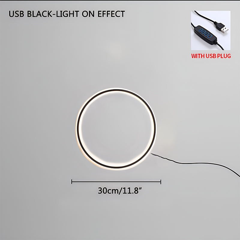 Round Ring LED Wall Lamp for Living Room | Desfino