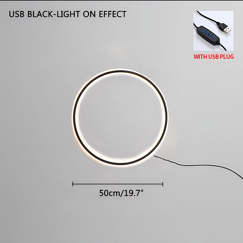 Round Ring LED Wall Lamp for Living Room | Desfino