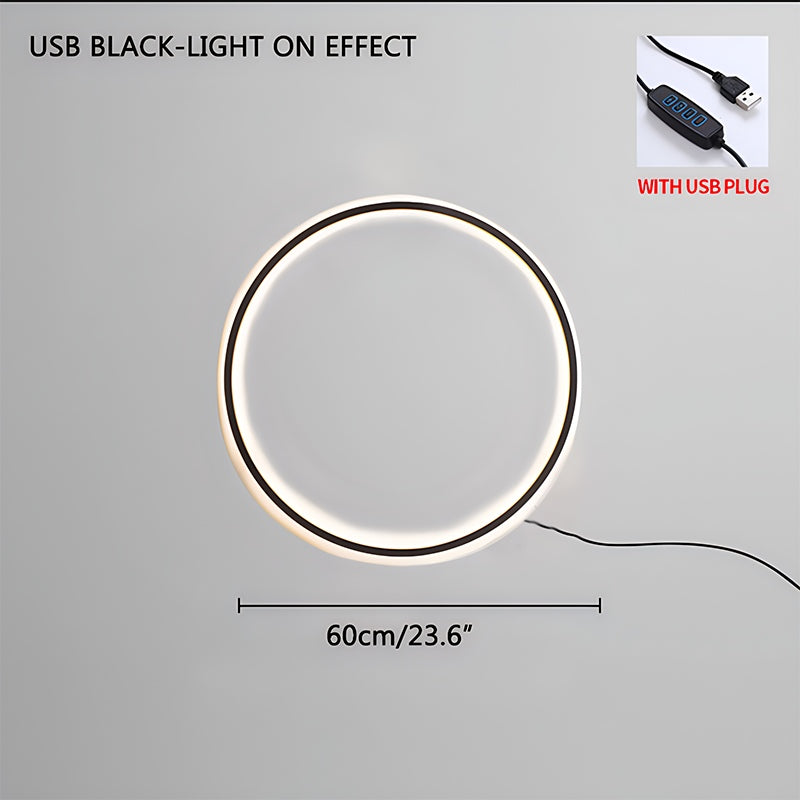 Round Ring LED Wall Lamp for Living Room | Desfino