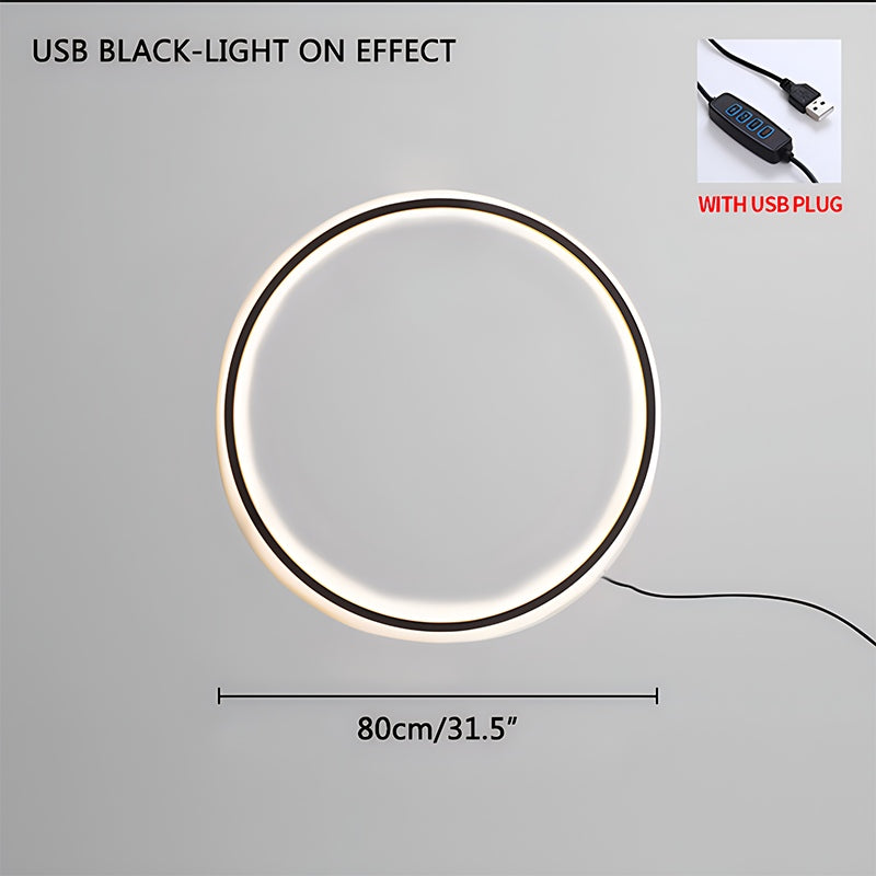 Round Ring LED Wall Lamp for Living Room | Desfino