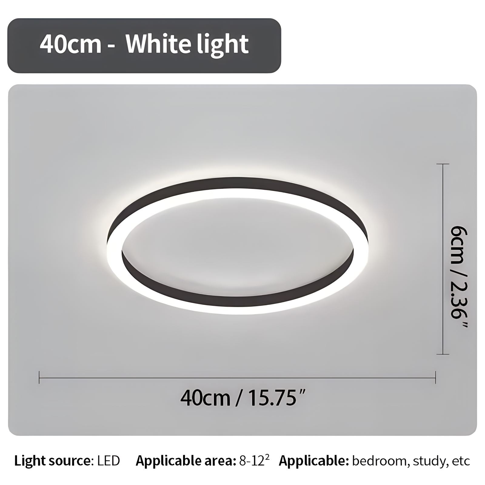 Nordic Circular LED Ceiling Lamp for Bedroom | Desfino
