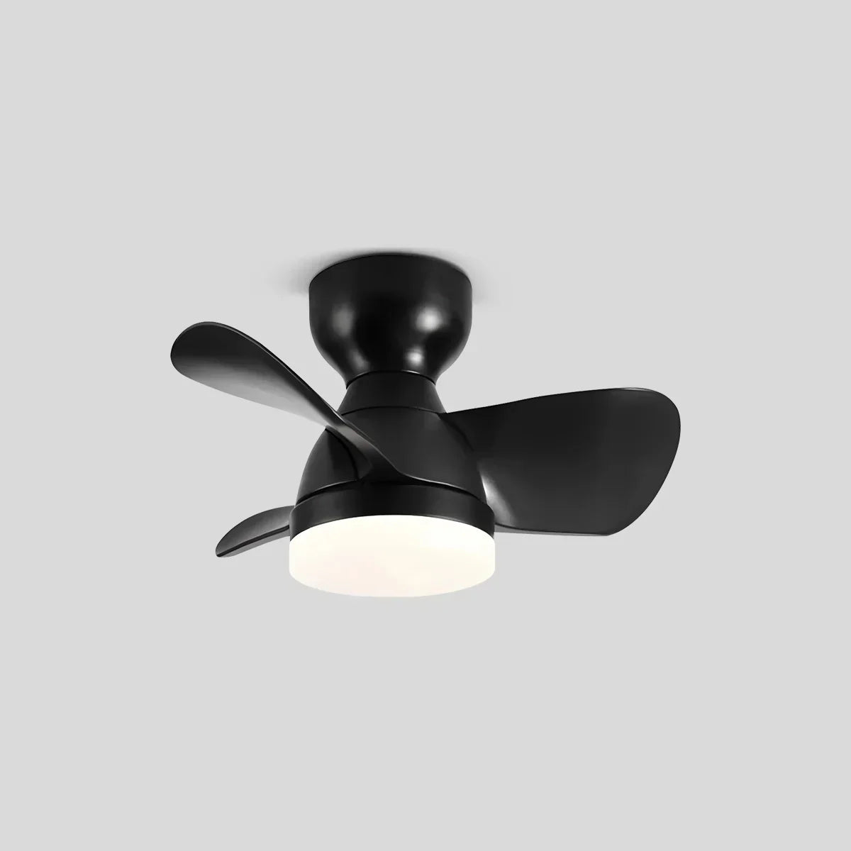 Small Flush Mount Ceiling Fan with Light | Desfino