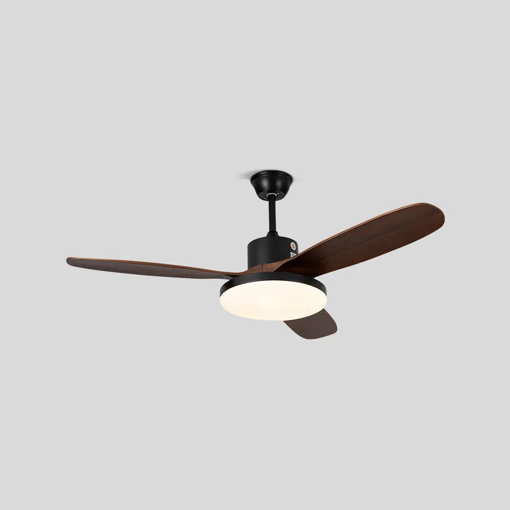 3 Wood Blade Ceiling Fan with Light | Desfino