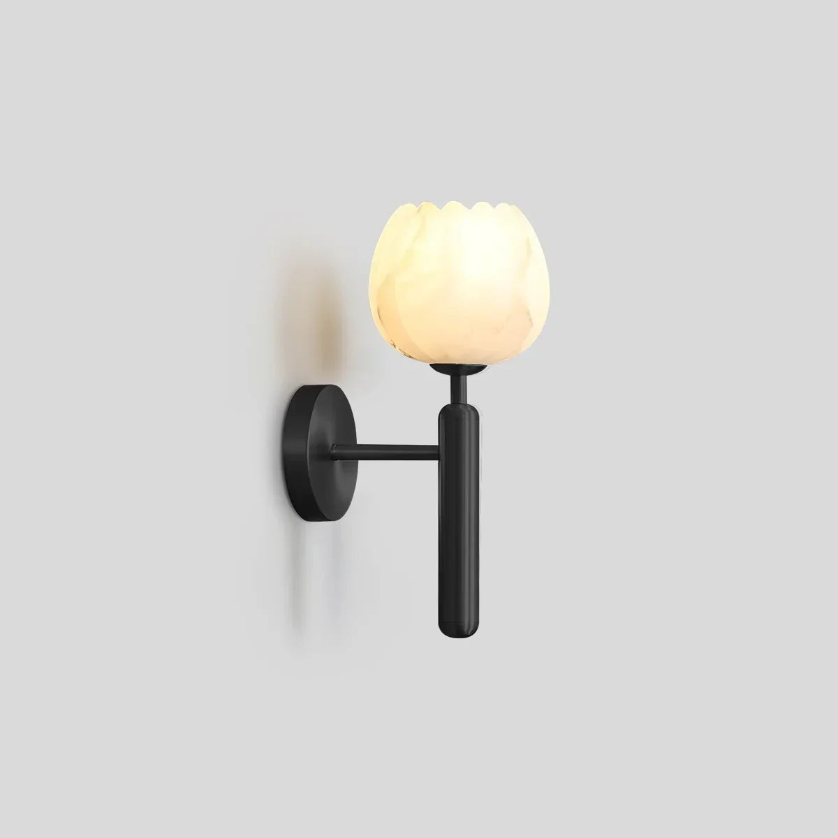 Kreative blumenförmige Alabaster-Wandleuchte | Desfino