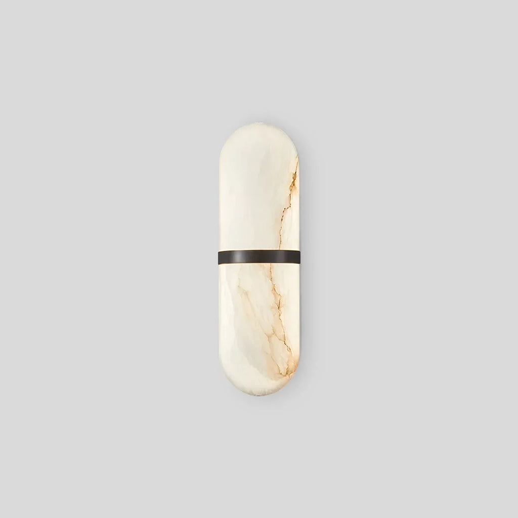 Melange Pill Form Spanish Alabaster Wall Sconce | Desfino