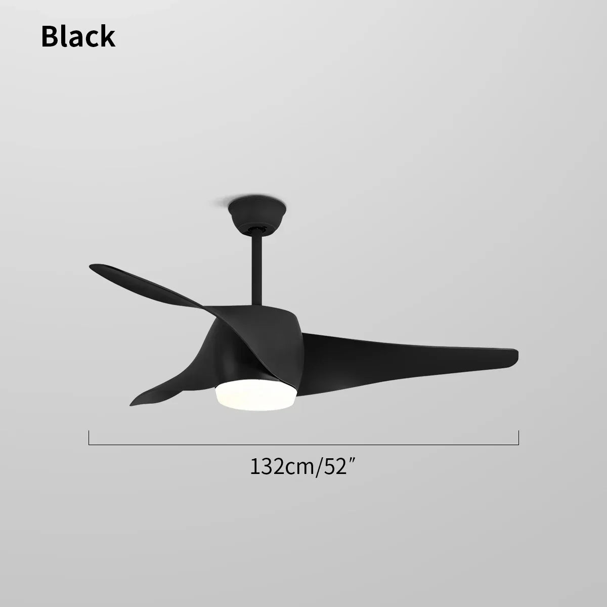 Deckenventilator mit Lampe und Propellerdesign für das Esszimmer | Desfino