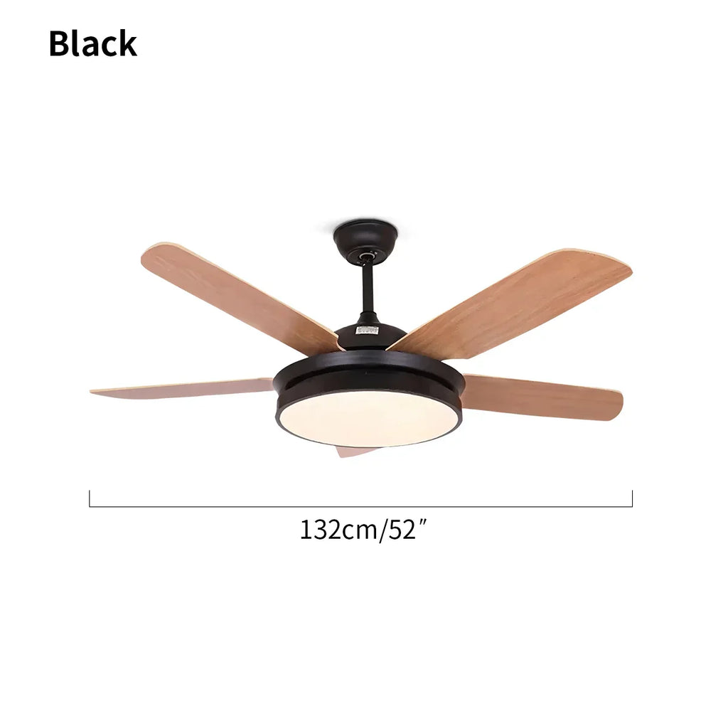 Deckenventilator mit 5 Flügeln und Licht fürs Wohnzimmer | Desfino