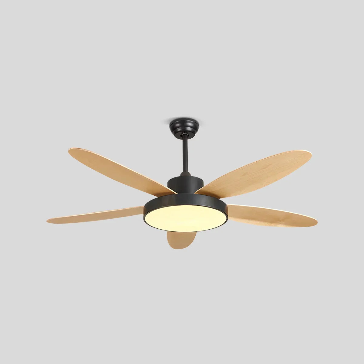 Moderner Deckenventilator mit 5 Flügeln und Lampe fürs Wohnzimmer | Desfino