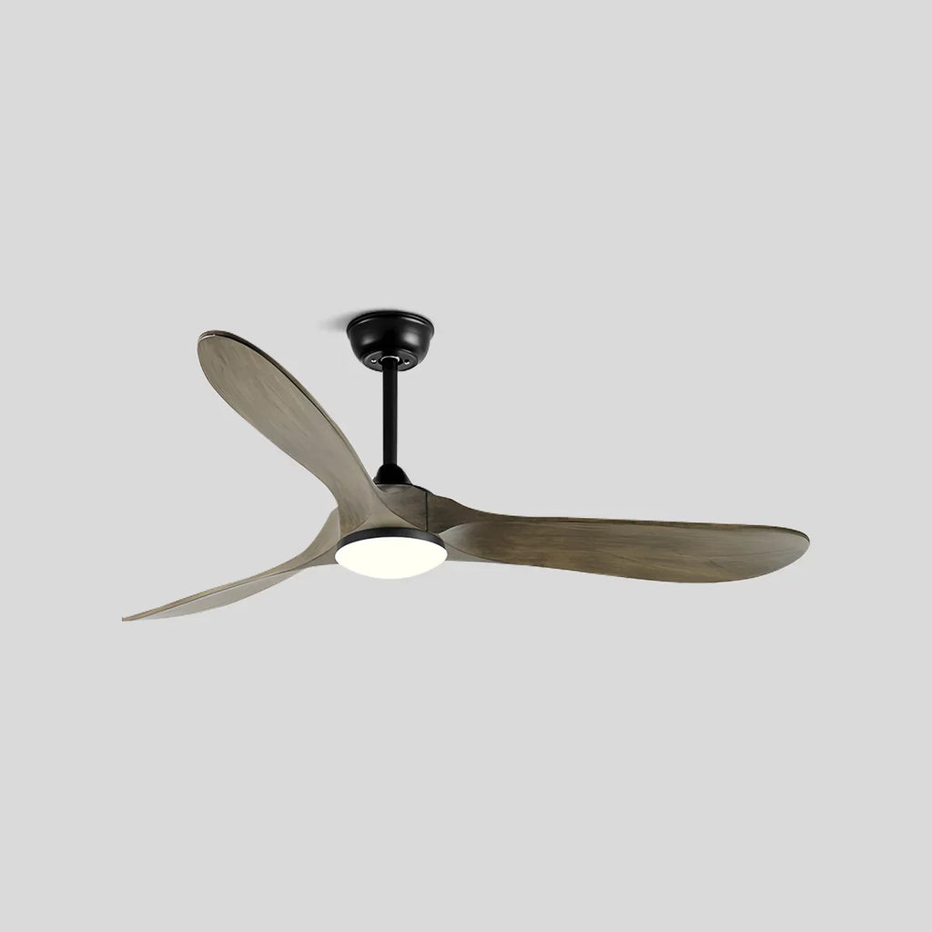 Nordic Wood Ceiling Fan with Light | Desfino