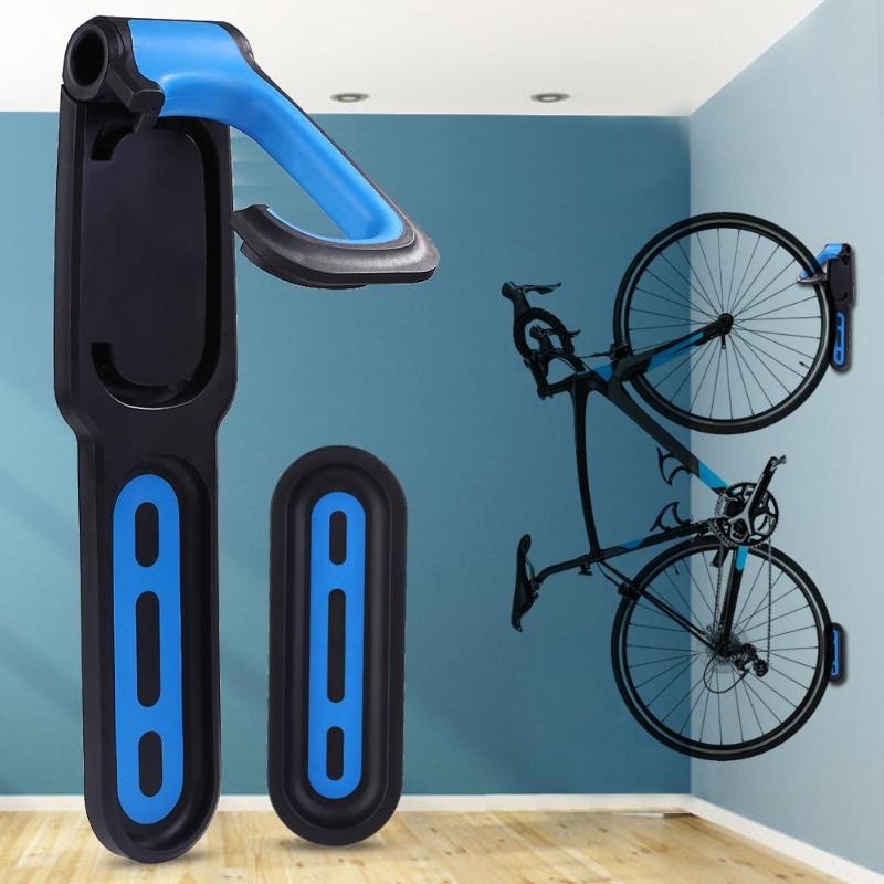 Portabicicletas de pared negro — gancho de almacenamiento que ahorra espacio - Desfino