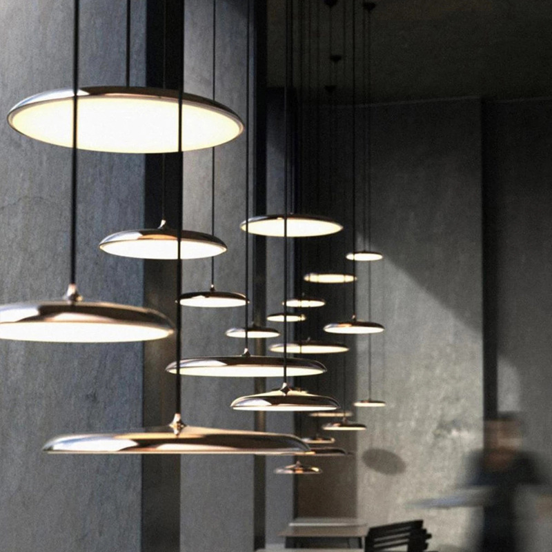 Norden 圆盘 LED 吊灯 — 纤薄北欧圆形设计 - Desfino