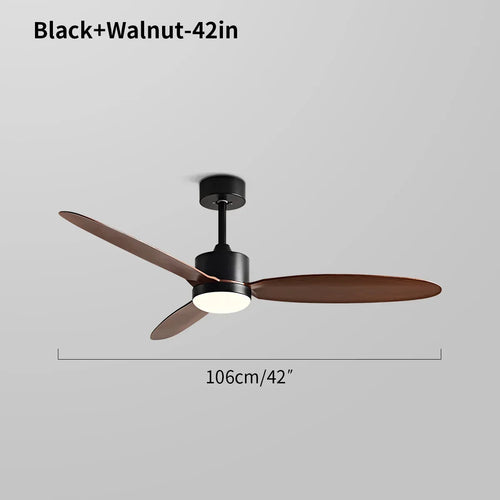 Deckenventilator mit 3 Flügeln und Licht fürs Schlafzimmer | Desfino