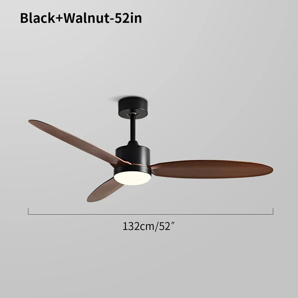 Deckenventilator mit 3 Flügeln und Licht fürs Schlafzimmer | Desfino