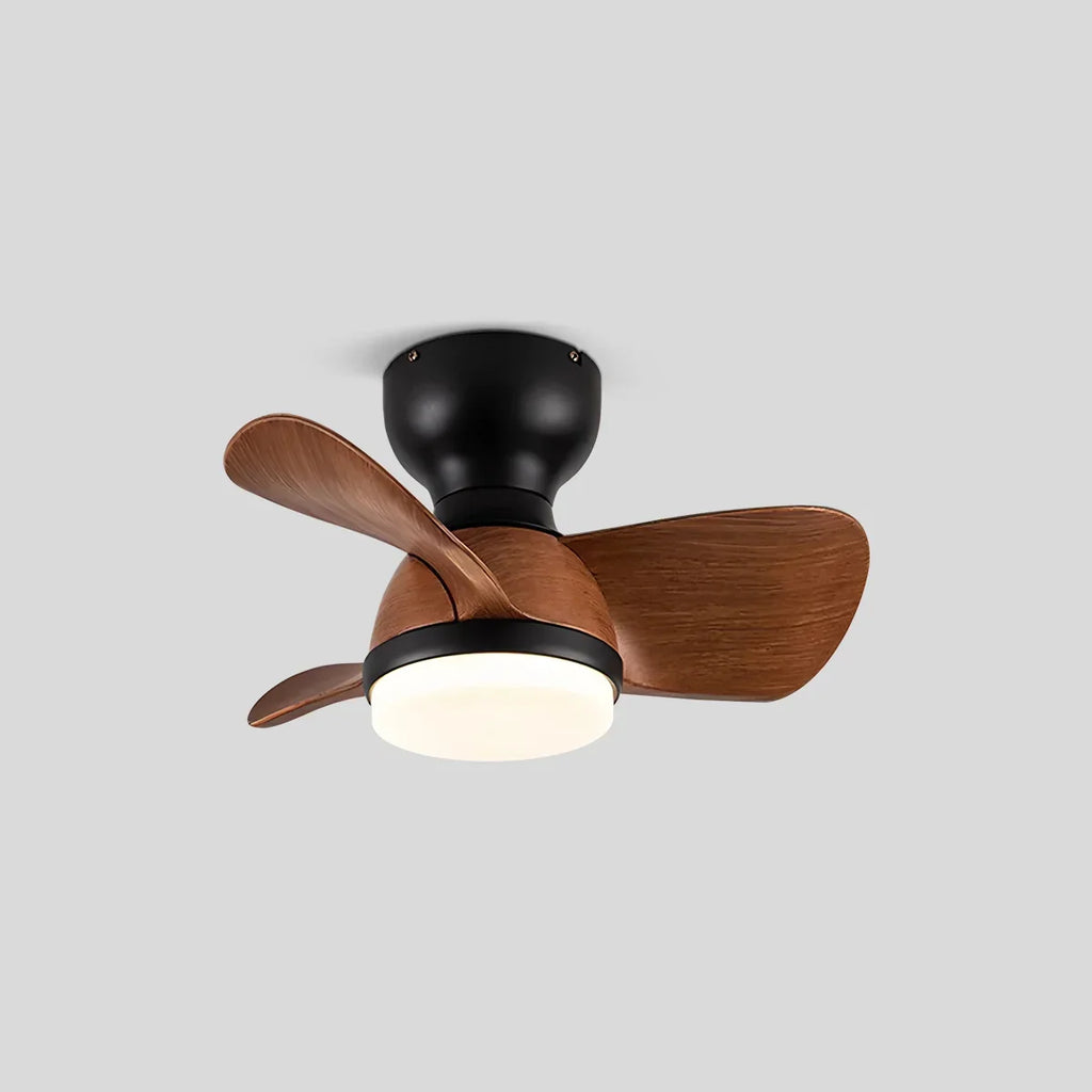 Small Flush Mount Ceiling Fan with Light | Desfino