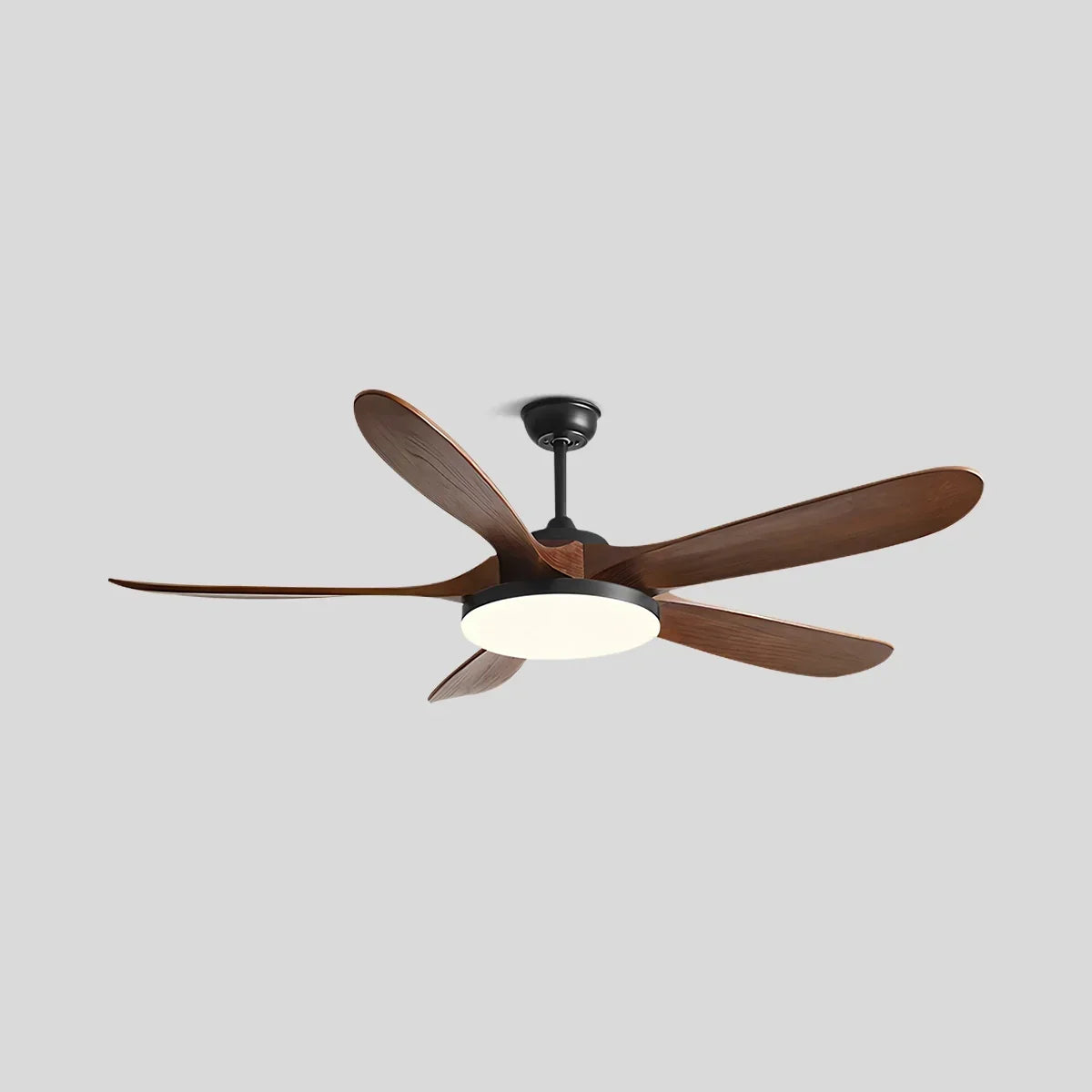 Deckenventilator mit 5 Holzblättern und Licht | Desfino