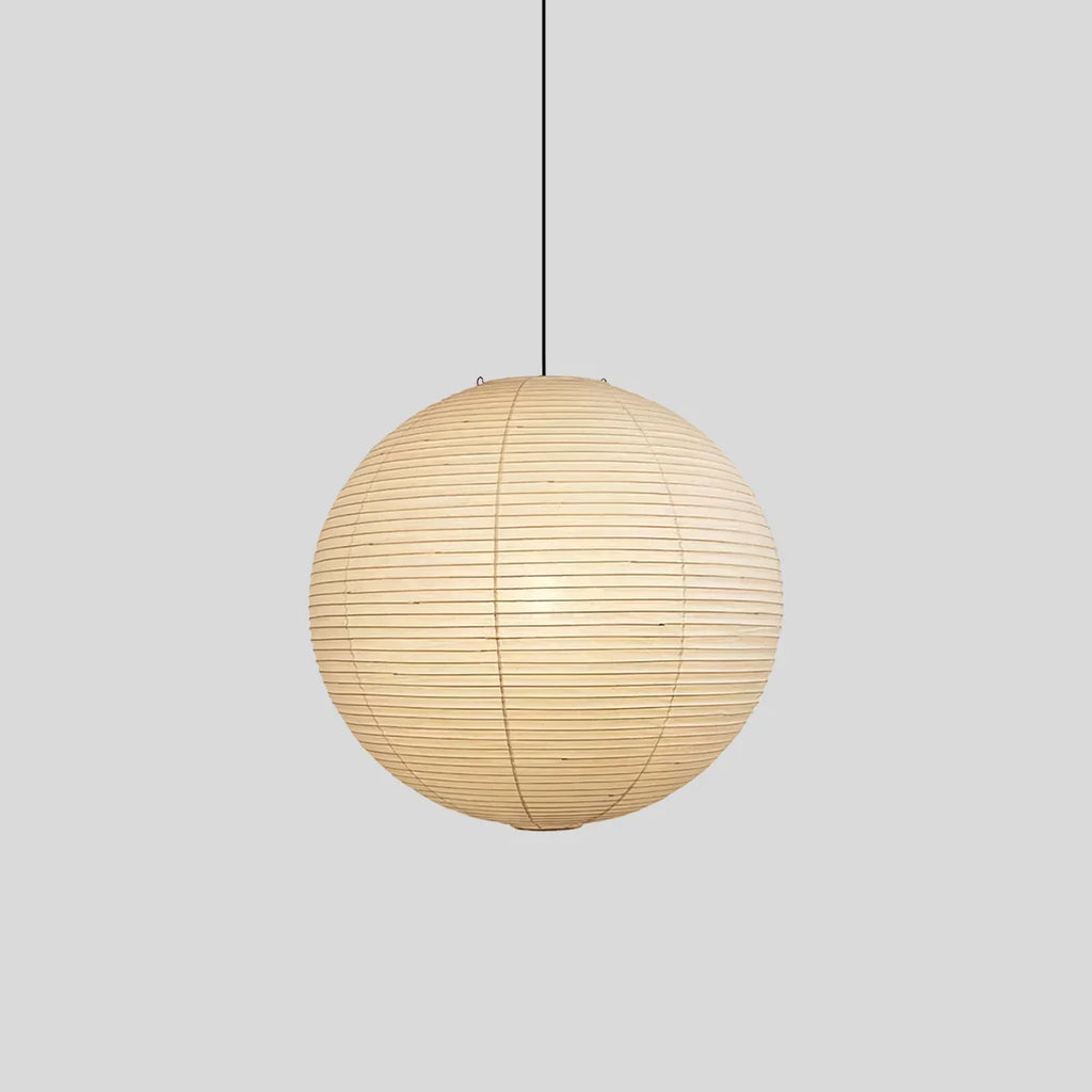 Japanese Style Spherical Paper Pendant Light for Living Room | Desfino