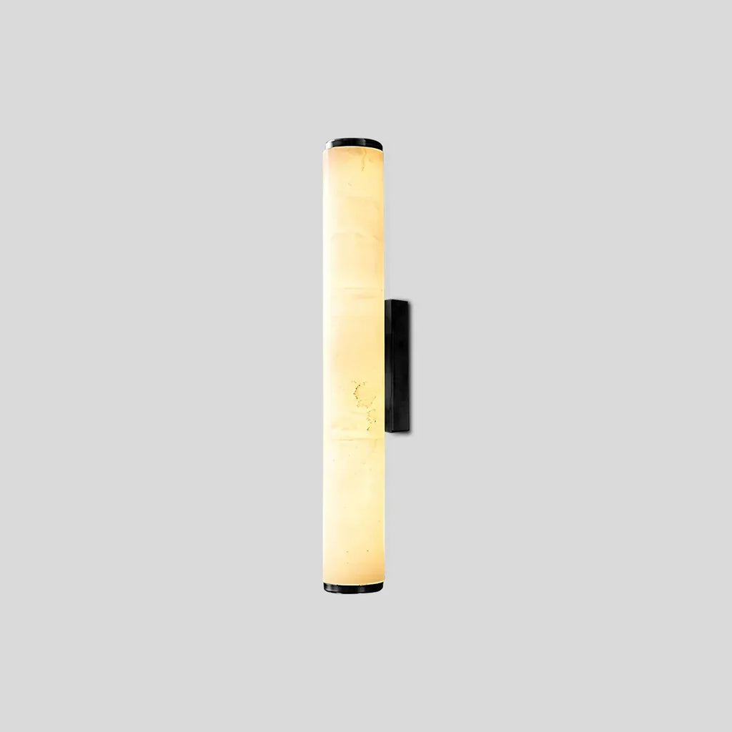 Modern Cylindrical Spanish Alabaster Wall Sconce | Desfino