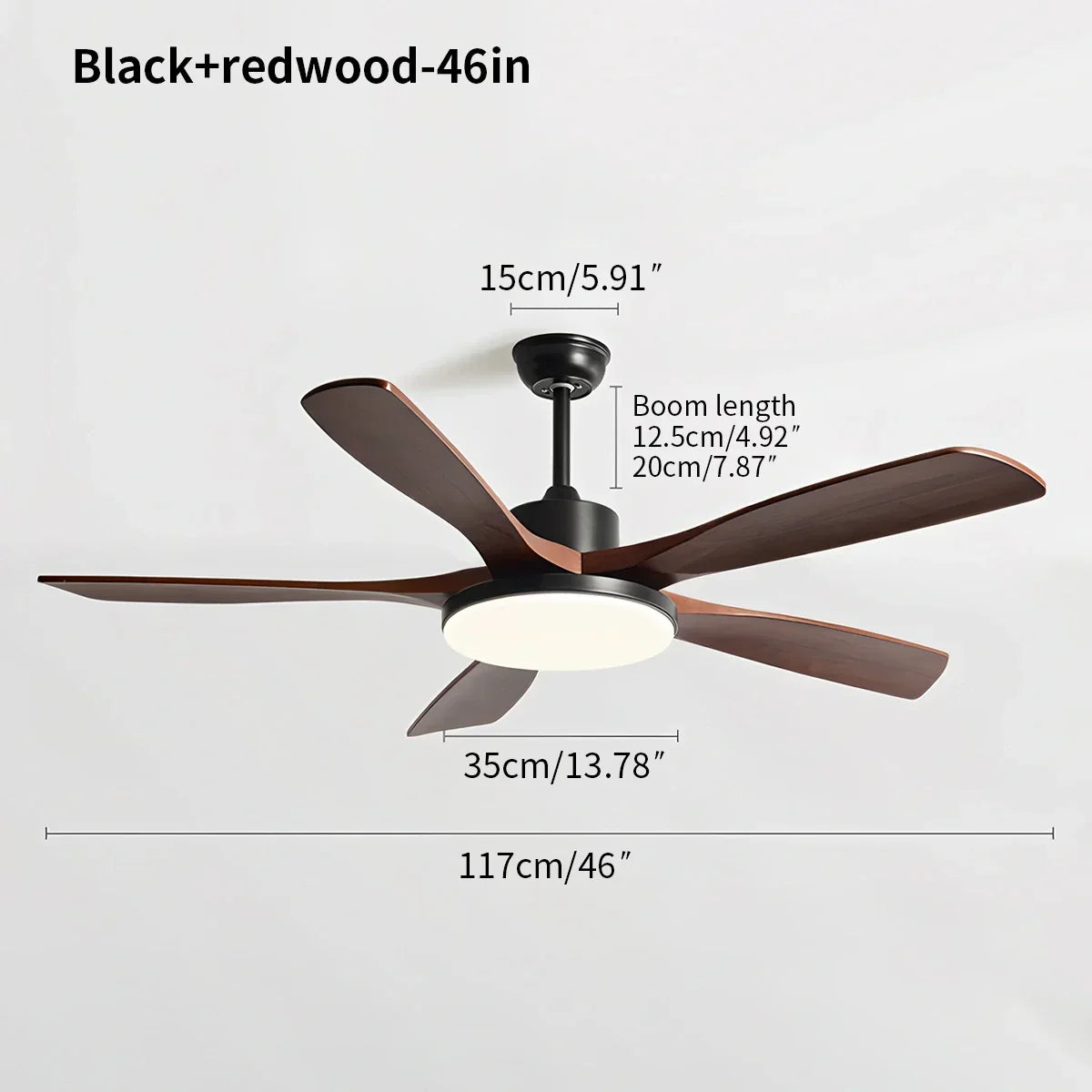 Living Room Minimalist Ceiling Fan with Light | Desfino
