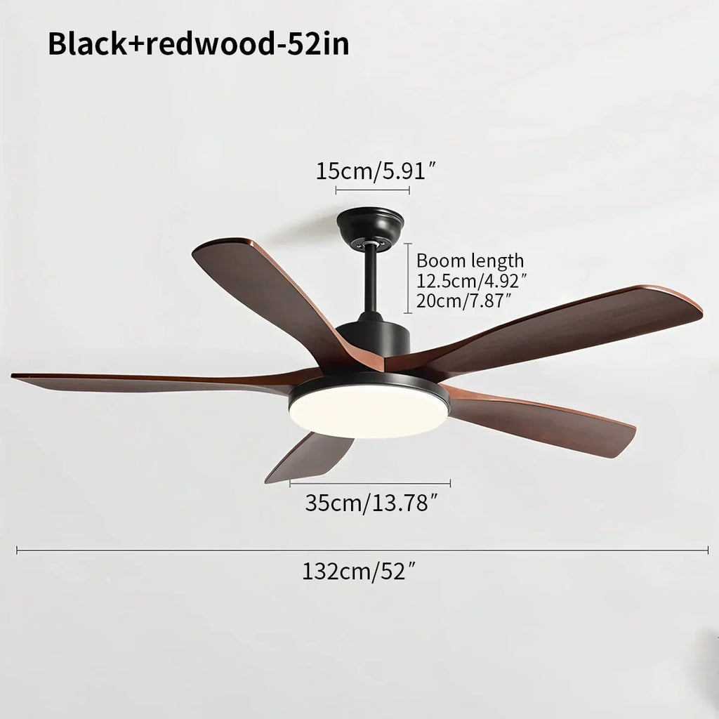 Living Room Minimalist Ceiling Fan with Light | Desfino