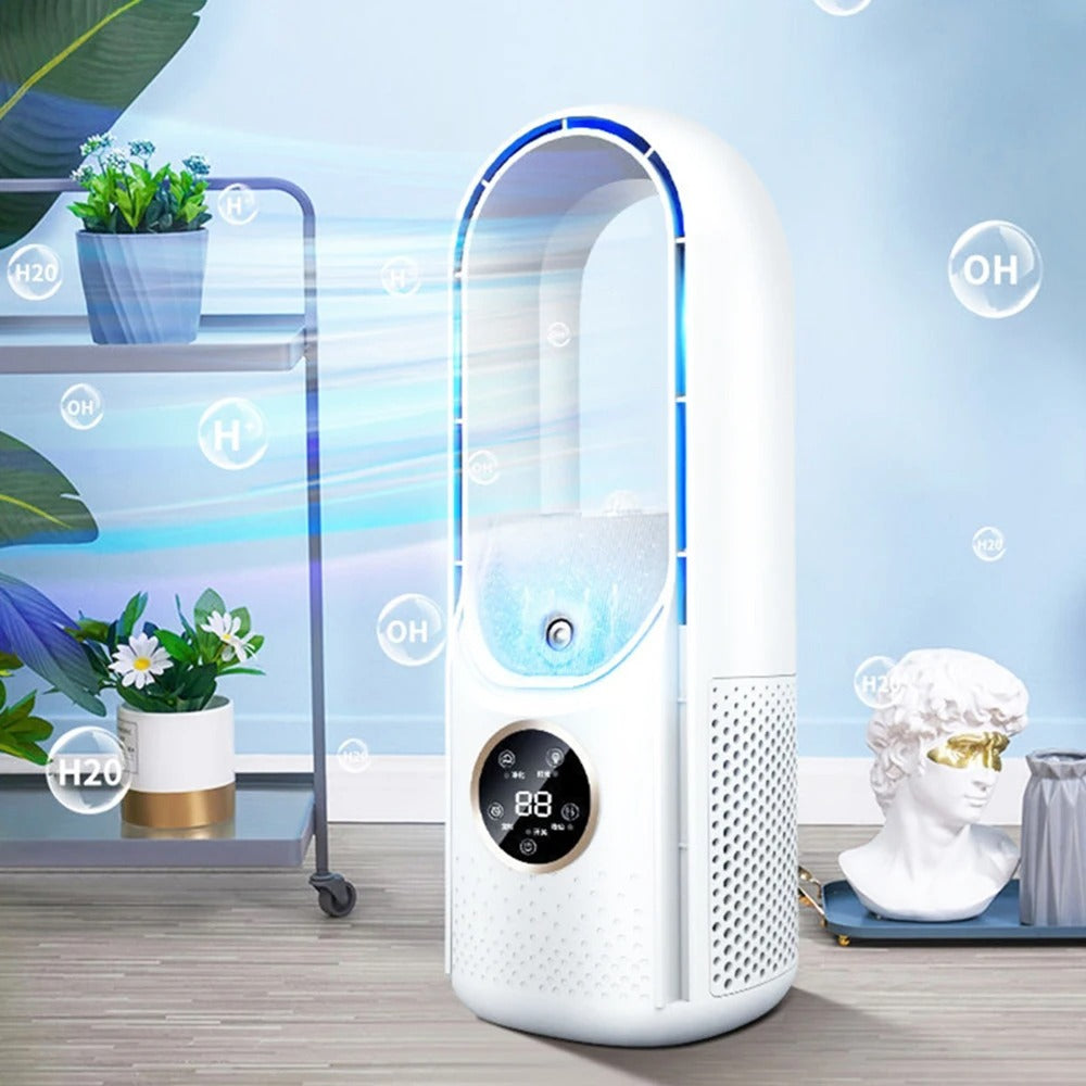 Hiljainen siivetön kannettava ilmastointilaite — ergonominen muotoilu | Desfino