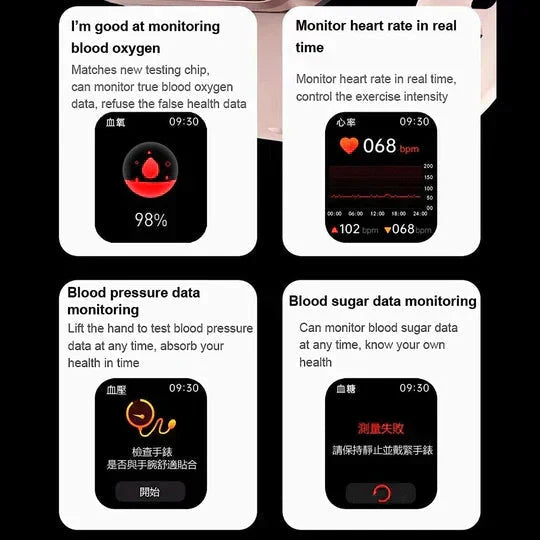 VitaPulse Healthwatch Smartwatch — Noninvasive Glucose & SpO2 Monitor - Desfino
