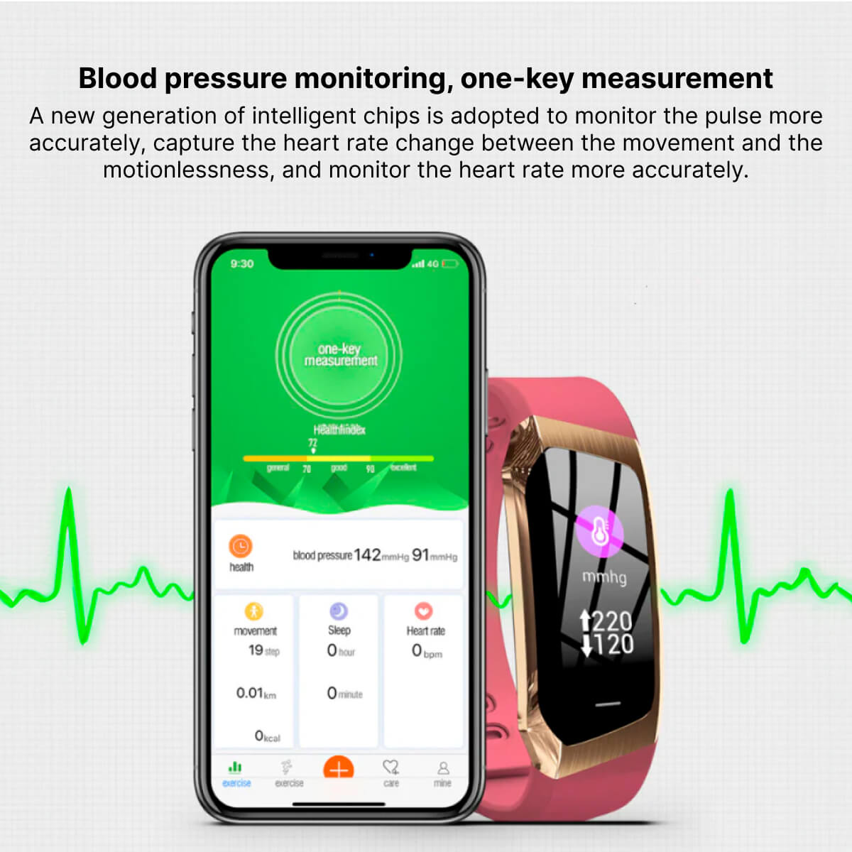 שעון חכם CardioSync — מעקב אחר קצב לב, לחץ דם ושינה - Desfino