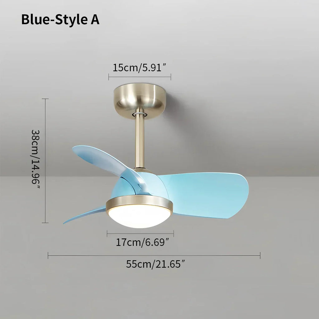 Einfacher Deckenventilator mit Licht für das Kinderzimmer | Desfino