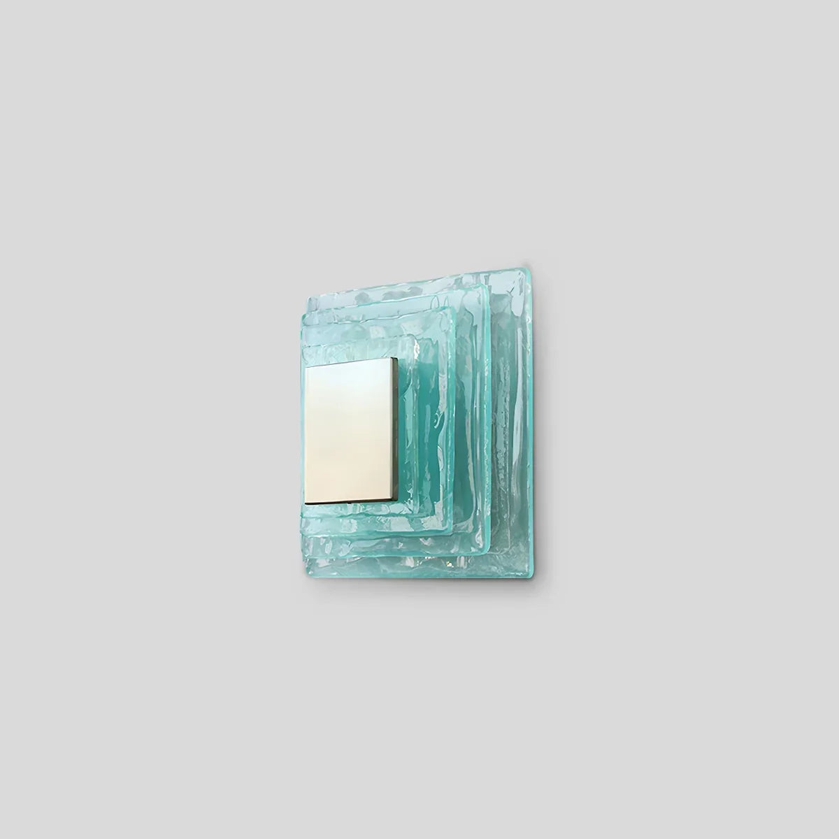 Italienische Murano-Wandleuchte aus Glas mit Wasserwelleneffekt | Desfino