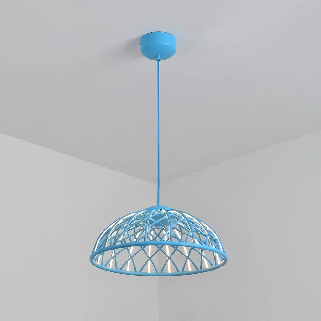 Modern Woven Mesh Art Pendant Light | Desfino