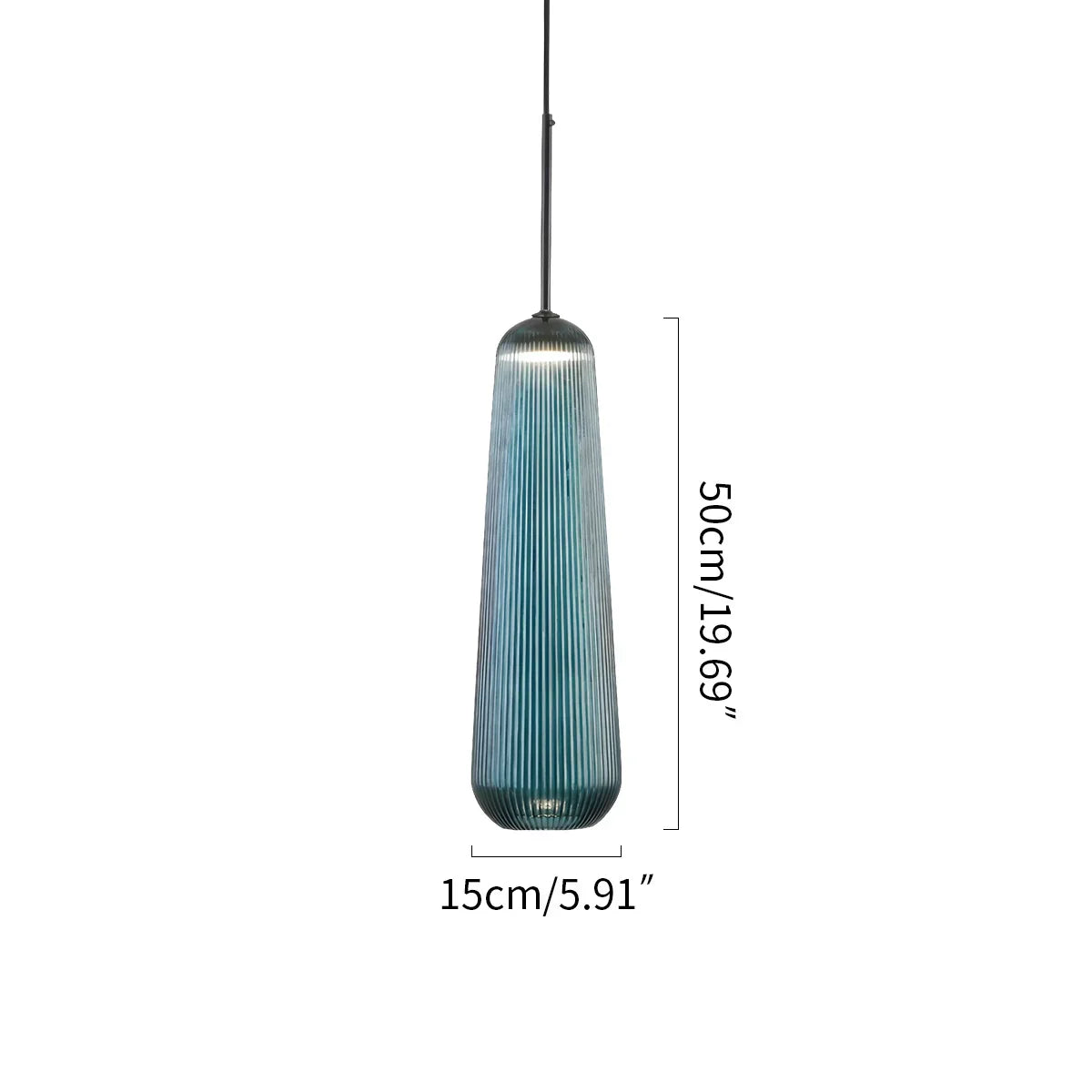 Nordic Pleated Colored Glass Pendant Light | Desfino