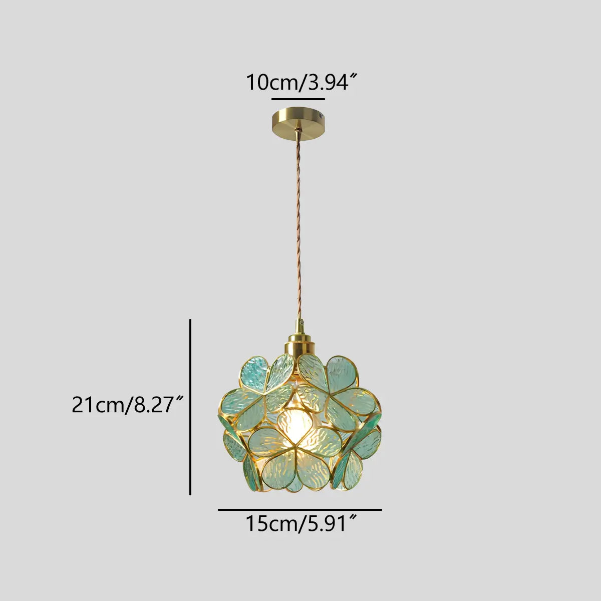 Cherry Blossom Stained Glass Pendant Light | Desfino