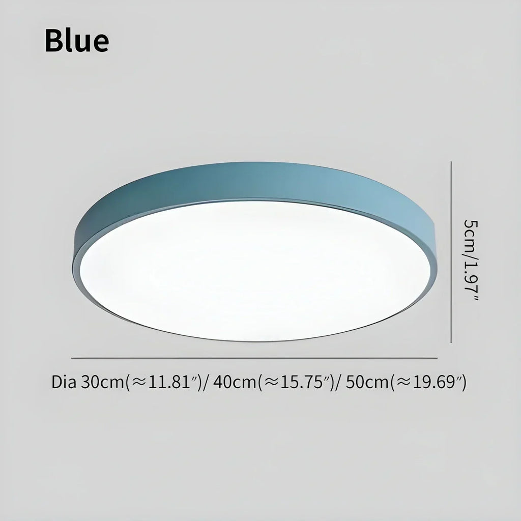 LED Minimalist Circular Macaron Ceiling Light | Desfino