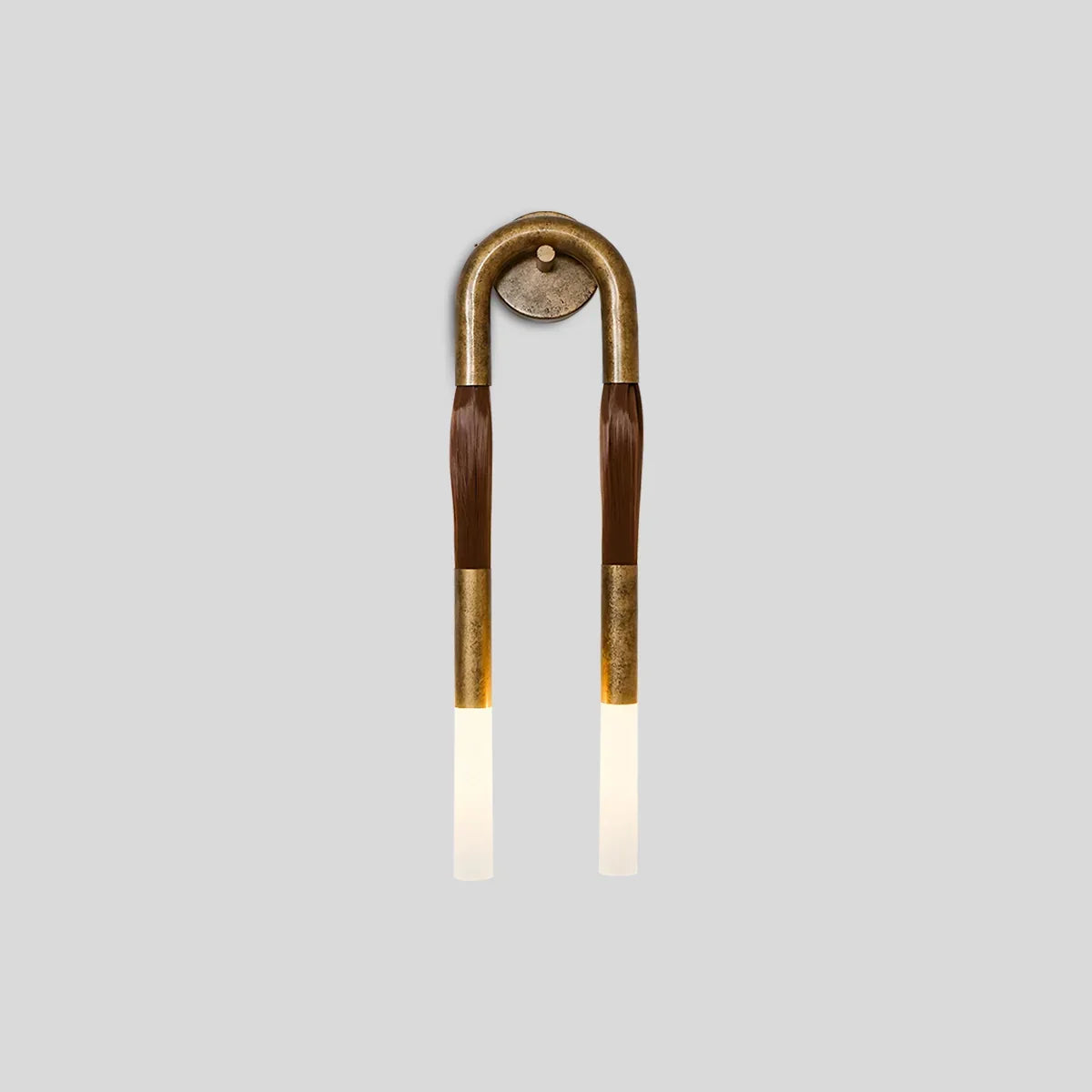 Horsehair U-Shaped Wall Lamp | Desfino