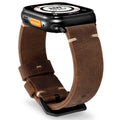 Marlowe Apple-Watch-Armband - Vintage-Leder, handgenäht - Desfino
