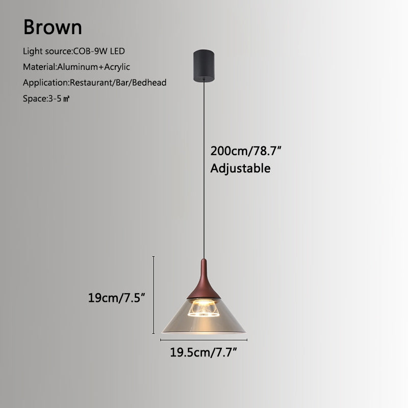 Nordic Led Art Pendant Light for Dining Room | Desfino